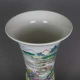 Große Gu-förmige Vase - Porzellan, Trompetenvase m… - фото 8