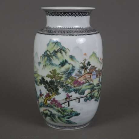 Rouleauvase - China, Republikzeit, weiße Porzellan… - photo 1