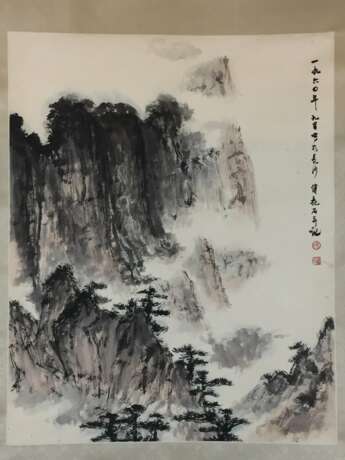 Chinesisches Rollbild - nach Fu Baoshi (1904-1965)… - Foto 1