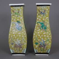 Ein Paar Vasen - China, ausgehende Qing-Dynastie,…