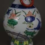 Vase - China 20.Jh., Porzellan bemalt in Unterglas… - фото 7