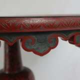 Rotlack-Tisch - China, Holz, geschnitzt, runde Tis… - фото 4