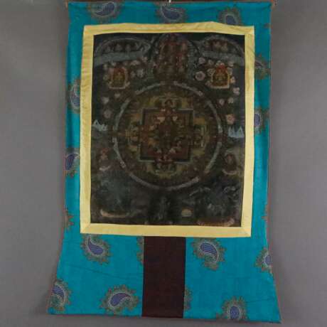 Mandala-Thangka - Tibet, 19.Jh., Malerei in Gouach… - photo 1