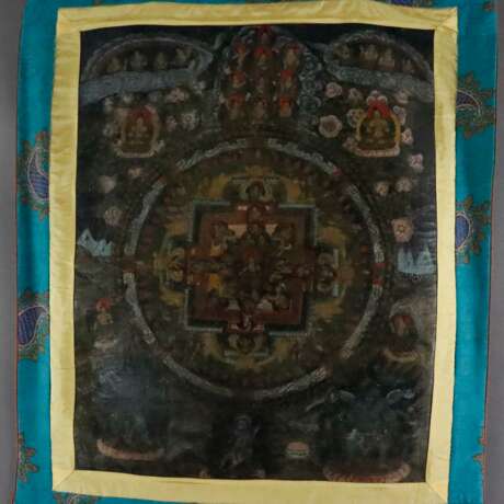 Mandala-Thangka - Tibet, 19.Jh., Malerei in Gouach… - photo 7