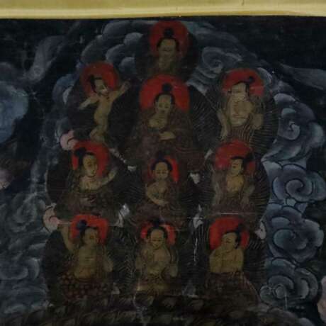 Mandala-Thangka - Tibet, 19.Jh., Malerei in Gouach… - photo 13