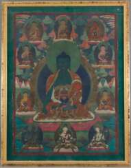 Thangka der acht Medizinbuddhas - Tibet 19./20.Jh.…