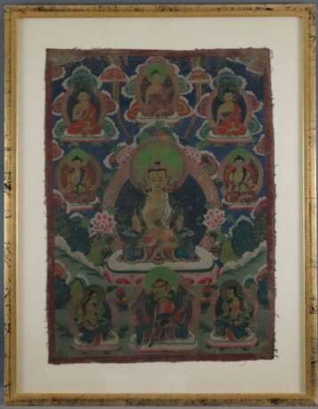 Thangka des Buddha Amitayus - Tibet, 20. Jh., Goua… - фото 2