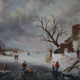 Claes, F. (XX) - Zwei zugefrorene Uferlandschaften… - Foto 7