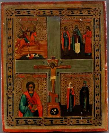 Vierfeldikone mit der Kreuzigung Christi - Russlan… - фото 1