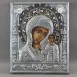 Oklad-Ikone "Gottesmutter von Kasan" (Kazanskaja)… - Foto 2