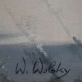 Wolsky, W. (20. Jh.) - Belebter Platz in verschnei… - Foto 2