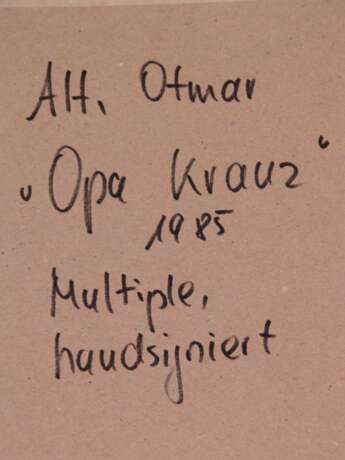 Alt, Otmar (geb. 1940 Wernigerode) - "Opa Krauz",… - Foto 3