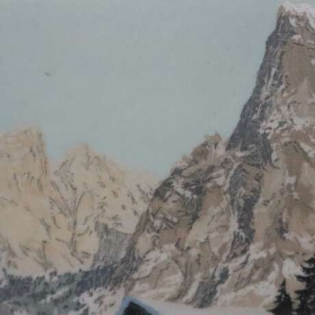 Figura, Hans (1898 - 1978) - Verschneites Alpendor… - фото 7