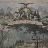 Souvenirblatt "Weissenburg Schweiz" - handkolorier… - Foto 3