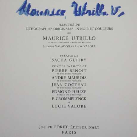 Utrillo, Maurice (1883 Paris - 1955 Dax) - Mappenw… - фото 6