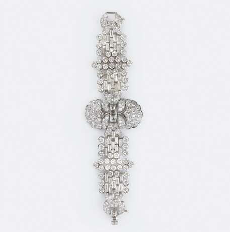 Exquisites, hochkarätiges Art-déco Diamant-Armband. - photo 1