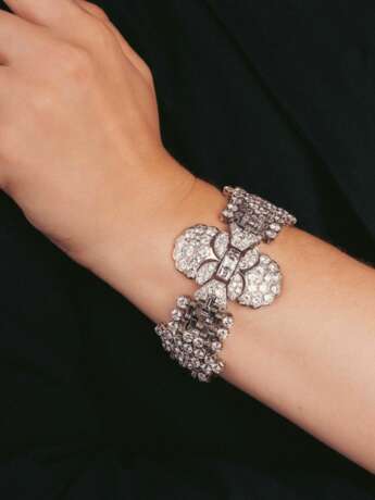 Exquisites, hochkarätiges Art-déco Diamant-Armband. - photo 3