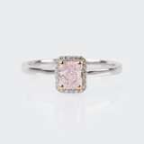 Seltener Fancy-Diamant-Ring 'Pink Diamond'. - photo 1