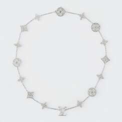 Louis Vuitton. Idylle Blossom LV Monogram Halskette mit Brillant-Besatz.