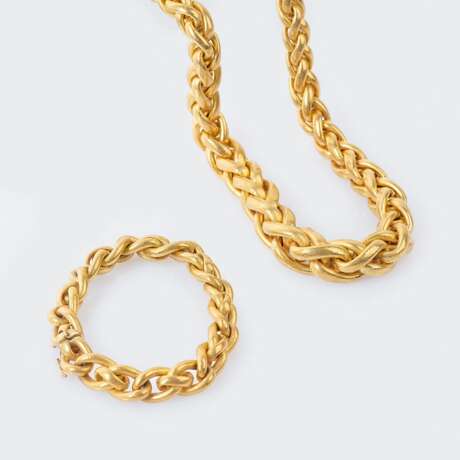 Schweres Gold-Collier mit passendem Armband. - photo 1