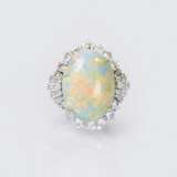 Opal-Diamant-Ring. - photo 1