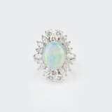 Opal-Brillant Ring. - photo 1