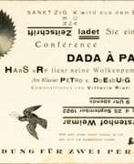 Тео ван Дусбург. Theo van Doesburg (Utrecht 1883 - Davos 1931). Conférence Dada à Paris, Weimar 25. September 1922.