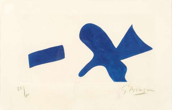 Georges Braque (Argenteuil 1882 - Paris 1963). L'oiseau bleu. - фото 1