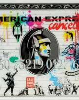 Diederik van Apple (Leiden 1985). Mr. Banksy Amex.