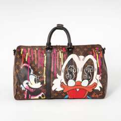 Louis Vuitton und Rocky Mazzilli. Einzigartige Pop-Art Keepall 45.