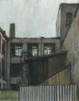 Konrad Knebel (Leipzig 1932). Innenhof.