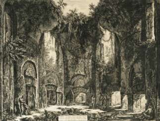 Giovanni Battista Piranesi (Mogliano 1720 - Rom 1778). Dieta, o sia luogo nella Villa Adriana.