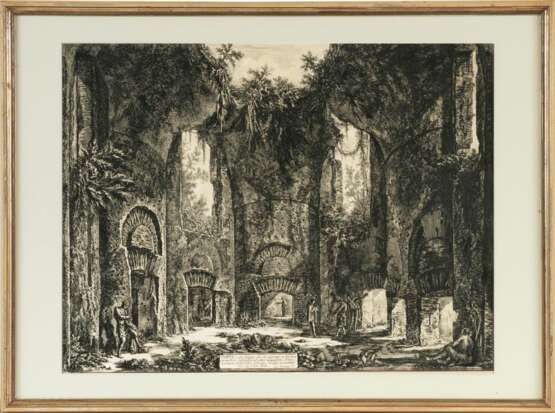 Giovanni Battista Piranesi (Mogliano 1720 - Rom 1778). Dieta, o sia luogo nella Villa Adriana. - Foto 2