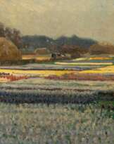 August Lüdecke-Cleve (Heinsberg 1868 - München 1957). Hyacinthenfelder bei Haarlem.