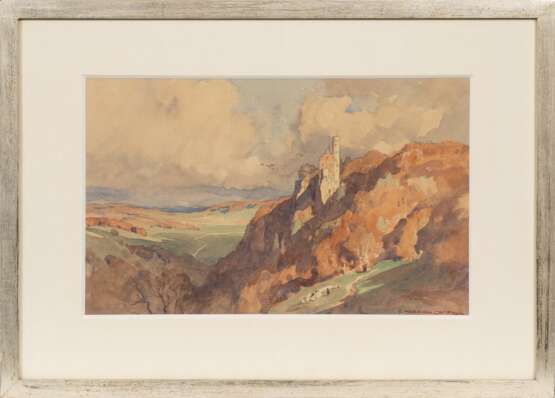 Edward Harrison Compton (Feldafing 1881 - Feldafing 1960). Burg im Herbstwald. - Foto 2
