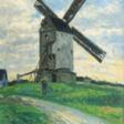 Friedrich Schaper (Braunschweig 1869 - Hamburg 1956). Windmühle in Döse. - Prix ​​des enchères