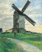Фридрих Шапер. Friedrich Schaper (Braunschweig 1869 - Hamburg 1956). Windmühle in Döse.
