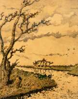 Otto Tetjus Tügel (Hamburg 1892 - Bremervörde 1973). Kanäle im Moor.