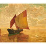 SIEBERT (Maler u. Kopist des 19./20. Jahrhundert), "Venezianisches Fischerboot in der Lagune“ - photo 1