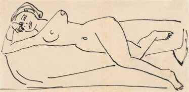 Ernst Ludwig Kirchner. Liegender Frauenakt