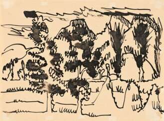 Ernst Ludwig Kirchner. Tannen (Bäume vor den Bergen)