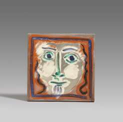Pablo Picasso Ceramics. Curly-haired Face