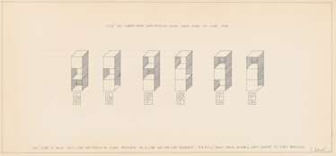 Sol LeWitt. 123/ Six Three-Part Variations Using Each Kind of Cube Once