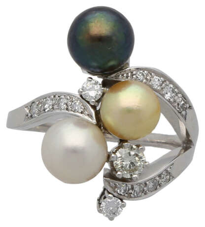 Perlen-Diamant-Ring - фото 1