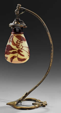 Jugendstil-Tischlampe mit "Wilder Wein"-Dekor von Gallé - photo 1