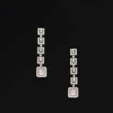 Paar glamouröse Diamantohrgehänge - Foto 1