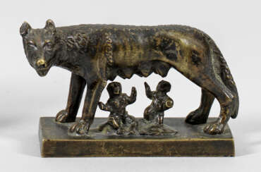 Miniatur-Skulptur der Kapitolinischen Wölfin