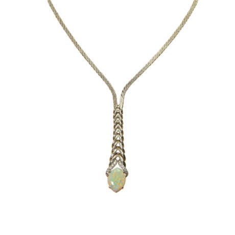 Collier mit 1 Opal und Brillanten - photo 2