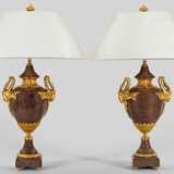 Paar große Napoleon III-Tischlampen - Foto 1