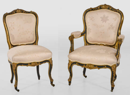 Zwei Napoleon III-Salonstühle - Foto 1